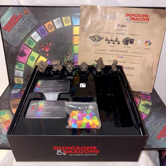 Trivial Pursuit Dungeons & Dragons D&D Ultimate Edition Board Game Complete - Picture 7 of 11